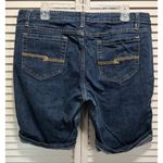 Arizona Jeans Arizona‎ Jeans Bermuda Denim Jean Shorts Dark Wash Size 19 Mid Rise Zip Photo 3