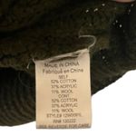 Love Riche cotton/wool blend distressed SLEEVE sweater SIZE S OLIVE GREEN Photo 6
