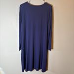 J. Jill Wearever Collection Long Sleeve Purple Heather Dress Size L Petite Photo 5