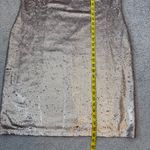 Rene Ruiz Puff Sleeve Sequins Mini Dress Gold 16 Photo 8