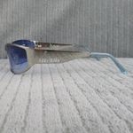 New Divine Eyewear Flirt Chrome/Blue Gradient Sunglasses Women's NWT Silver Photo 2