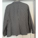 Talbots Black and White Gingham Check Classic Blazer Sz 14 Fully Lined Pristine Photo 5