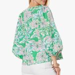 Lilly Pulitzer Barbara Top | Spearmint Blossom Views | NWT Size 00 Photo 1