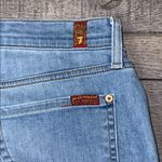 7 For All Mankind Josefina Skinny Boyfriend Light Blue Distressed Jeans Photo 9