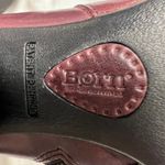 Born Gillian Moto Leather Ankle Boots Block Heel Zip Burgundy Aubergine Size 7M Red Photo 10