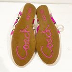 Coach  Size 8 Dillon Poppy Leather Suede Multi Color Floral Sneakers Photo 6