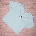 Hello Kitty Sanrio  large cropped blue short sleeve t shirt Photo 0
