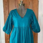 Karlie  Poplin Cotton Maxi Prairie Peasant Puff Sleeve Ruffle Dress - Sz M 🧡🎀 Photo 2