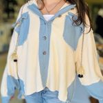 POL NWOT Patchwork Shacket LARGE Photo 0