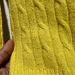autumn cashmere  yellow sweater cardigan v nec size S Small :001: Photo 6