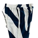 Milly Cabana Cover Up Pant Blue White Cotton Size Large Wide Leg Beach Photo 4