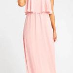 Show Me Your Mumu NWT Caitlin Ruffle Maxi Dress in Rosebud Chiffon Photo 6