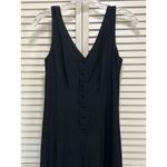 Black Midi‎ Dress Sleeveless Button Down Size 6 Stylish Business Casual Photo 1