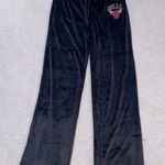 Nba Cutest Black Velour Chicago Bulls Tracksuit Sweatpants Photo 0