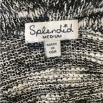 Splendid VTG Y2K  Women Tunic Sweater M Gray Black Marled Cowl Neck 3/4 Sleeve‎ Photo 1