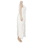 MISA Los Angeles  Claudita Ruffle Maxi Dress, White, XS Photo 9