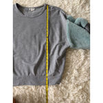 Umgee ‎ USA Gray Top with Faux Fur Sleeves, Women's Relaxed Fit, Stylish Lounge Photo 4