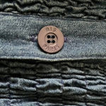 Gene Ewing BIS wrinkled rich denim jacket, size 12. This is a vintage jacket. Blue Photo 5