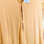 Abercrombie & Fitch Abercrombie | NWT Triple Keyhole Knit Mini Dress in Yellow Size Large Photo 5