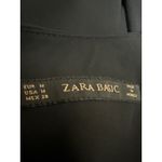 ZARA Women's Black Layered Chiffon Scoop Neck Long Sleeve Blouse Top Size M Photo 2