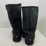  classic tall boots winter slip on ugg boots leather sheepskin lined sz 7 Photo 2