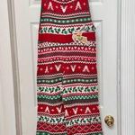 NWT Born Famous Festive Red and Green Knit Jumpsuit LARGE Photo 0