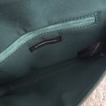 Anthropologie faux leather teal Crossbody Bag tassel buckle purse clutch Photo 6