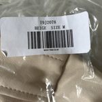 Lulus Women’s Out for the Night Vegan Leather Moto Jacket in Beige size Medium Photo 3