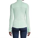 Free People NWT  Caroline Smocked Mock Neck Iced Aqua Turtleneck Photo 1