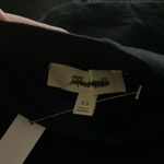 Madewell Womens Black Funnelneck Cropped Muscle Tee Photo 5