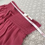REWASH New!  Pink Wide Leg Palazzo Pants Cinched Lace Up Crop Leg Size L Photo 7