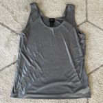 Chico's 's Traveler's Collection Liquid Silver Contemporary Tank Ash Gray L/12 Photo 2