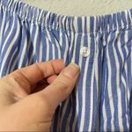 Cupcakes & Cashmere Blue Striped Off Shoulder Shirt Dress Womens M Beachy Summer Size M Photo 5