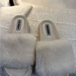Steve Madden  White Furry Slippers Photo 2