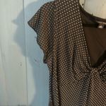 Banana Republic Black/Cream Polka Dots, Tie Waist, Size Large Photo 2