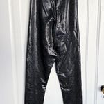 Commando • Faux Leather Animal-Print Leggings in Navy Snake blue black reptile Photo 7