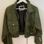 Bershka Cropped Bomber Jacket Photo 0