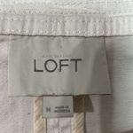 Loft Ann Taylor Cream Denim Open Front Jacket Photo 3