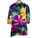 Hudson Gray  Dress Women S Floral Peplum Drop Waist Button Up Colorful Spring Photo 1