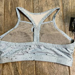 VULL Light Blue Speckle Keyhole Racer Back Sports Bra, size XL NWT Photo 4