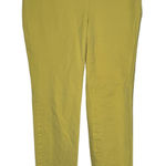 Talbots Women Pants Chatham Ankle Side Zip Stretch Back Pockets Yellow 2Petites Photo 0