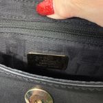 Furla  Vintage Black Leather Chain Shoulder Bag Flap Closure Gold Tone Hardware Photo 8