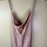 Show Me Your Mumu  Verona Cowl XXL Champagne Luxe Satin Pink Dress Formal Wedding Photo 6