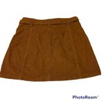 American Eagle 4 Regular Super Stretch Hi Rise A-Line Mini Skirt Tan Corduroy Photo 1