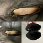 UGG Boots Deanna Suede Leather Burnished  Buckles Straps Sheepskin Footbed Black Photo 10