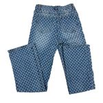 Jaded London  - Distressed & Faded Wide Leg Denim Jeans in Blue & White Photo 4