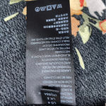 Free People Women's Neon Garden Floral V-Neck Boho Mini Dress | Sz 4 | Black Photo 12