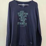 Life is Good Shakespeare’s quote blue long sleeve shirts size large Photo 0