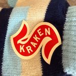 Never Worn Seattle Kraken SGA Winter Classic Knit Gloves 12/29/23 Game Vs Flyers Blue Photo 6