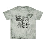 Handmade  Black Tie-Dye Graphic Tee Size M "I'm Sure You're Popular" Photo 1